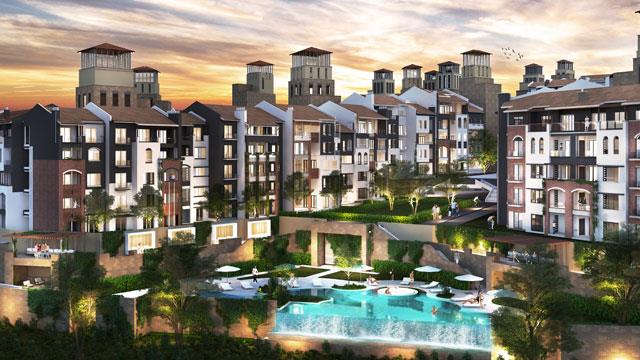 Land surveying for Steyn City Centre luxury apartment project by GD Irons