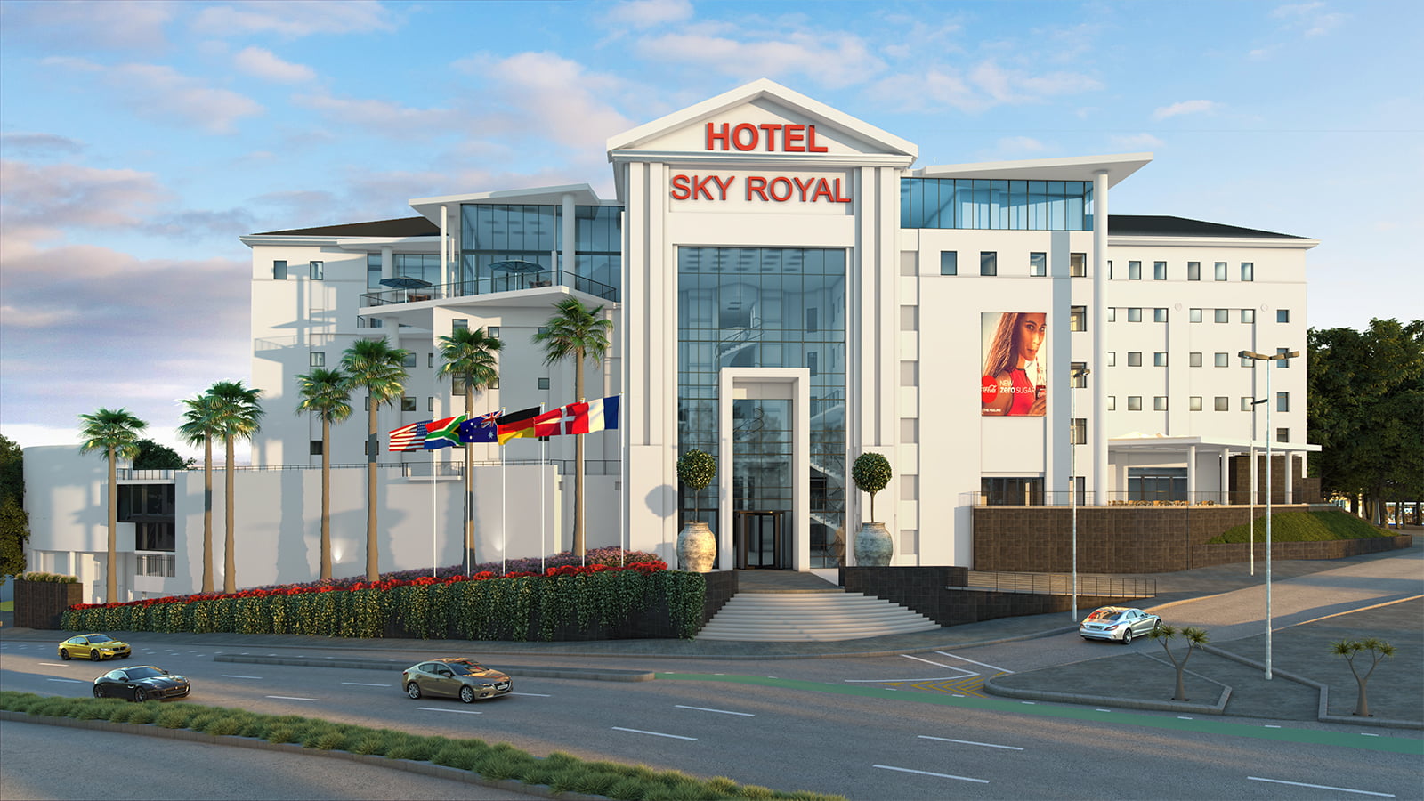 Land surveying for Sky Royal Hotel redevelopment by Archstone Construction